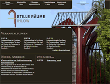 Tablet Screenshot of kloster-ihlow.de